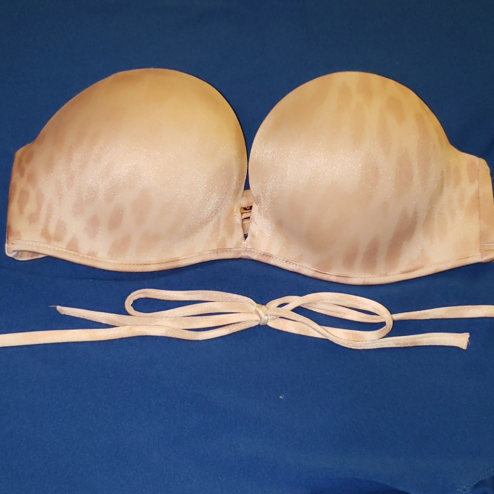 Push-up strapless w/matching strap